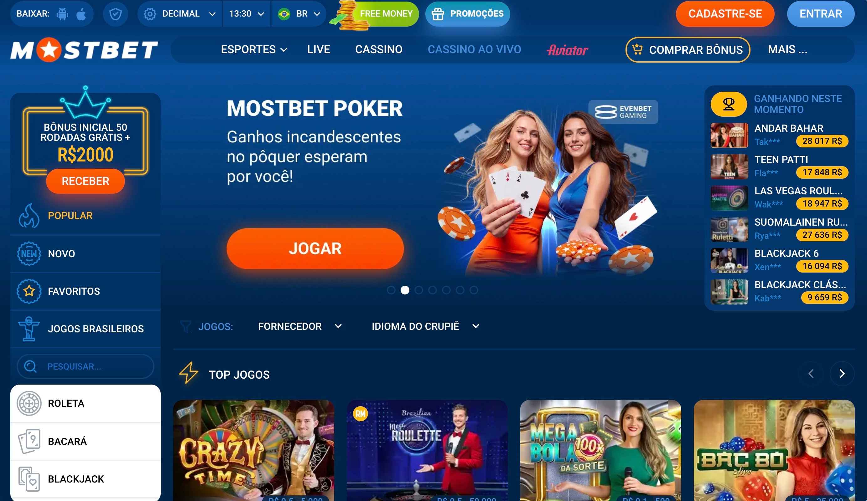 Mostbet Cassino - Análise (2026)
