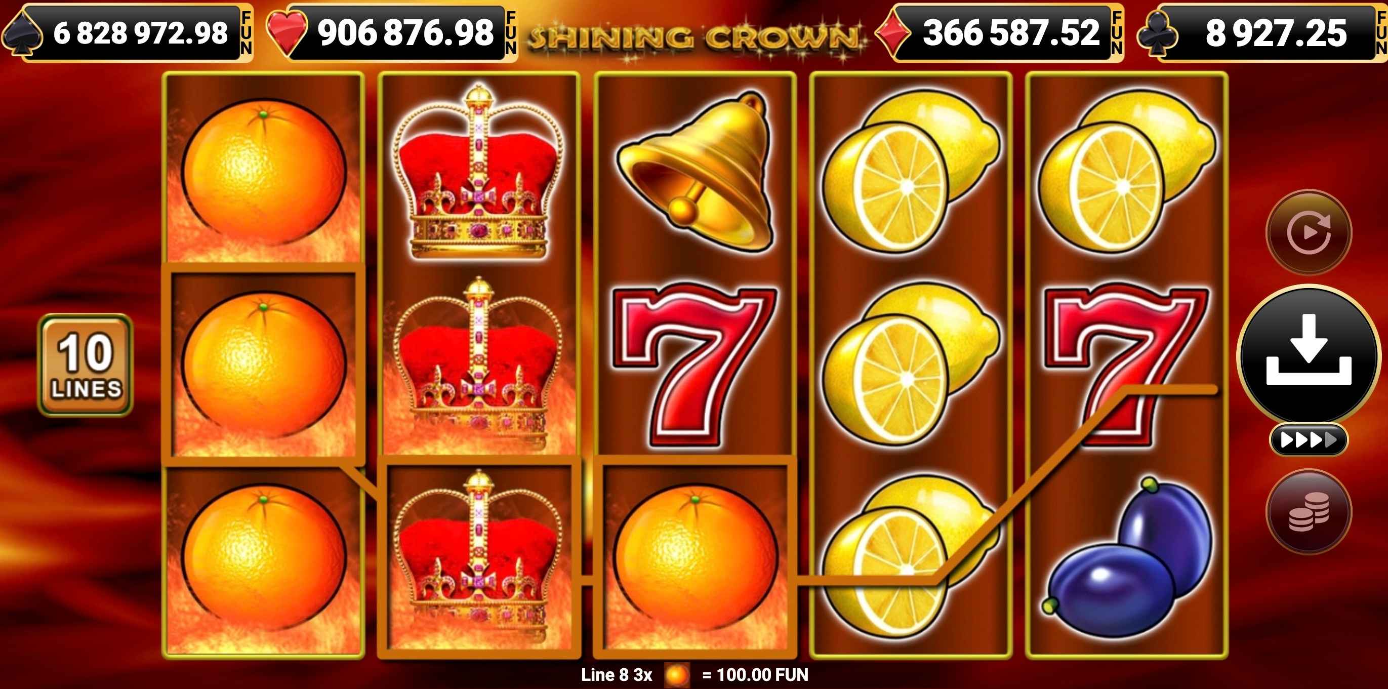 Shining Crown de Amusnet (EGT) (2026)